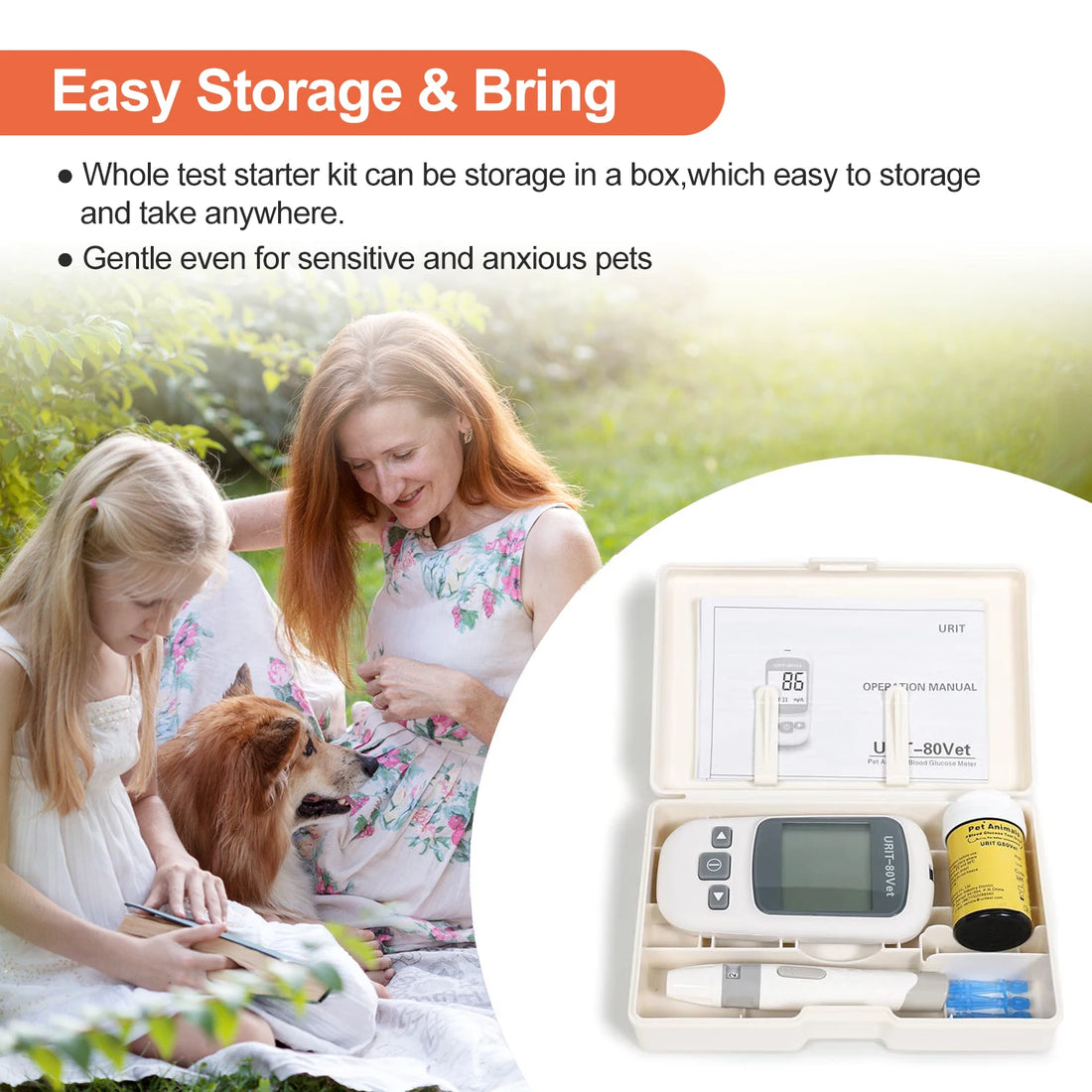 Pet Glucose Monitoring Kit for Dogs and Cats