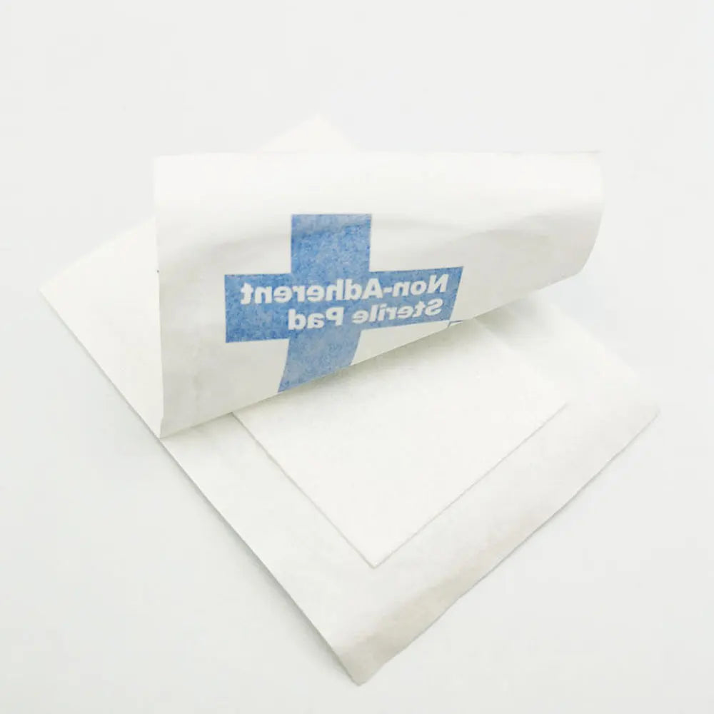 Sterile Cotton Gauze Pads, Waterproof Non-Adherent, 5 x 7.6 cm
