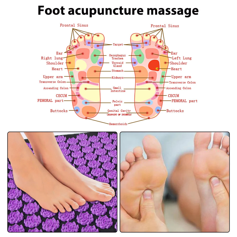 Acupressure Mat and Cushion for Body Use