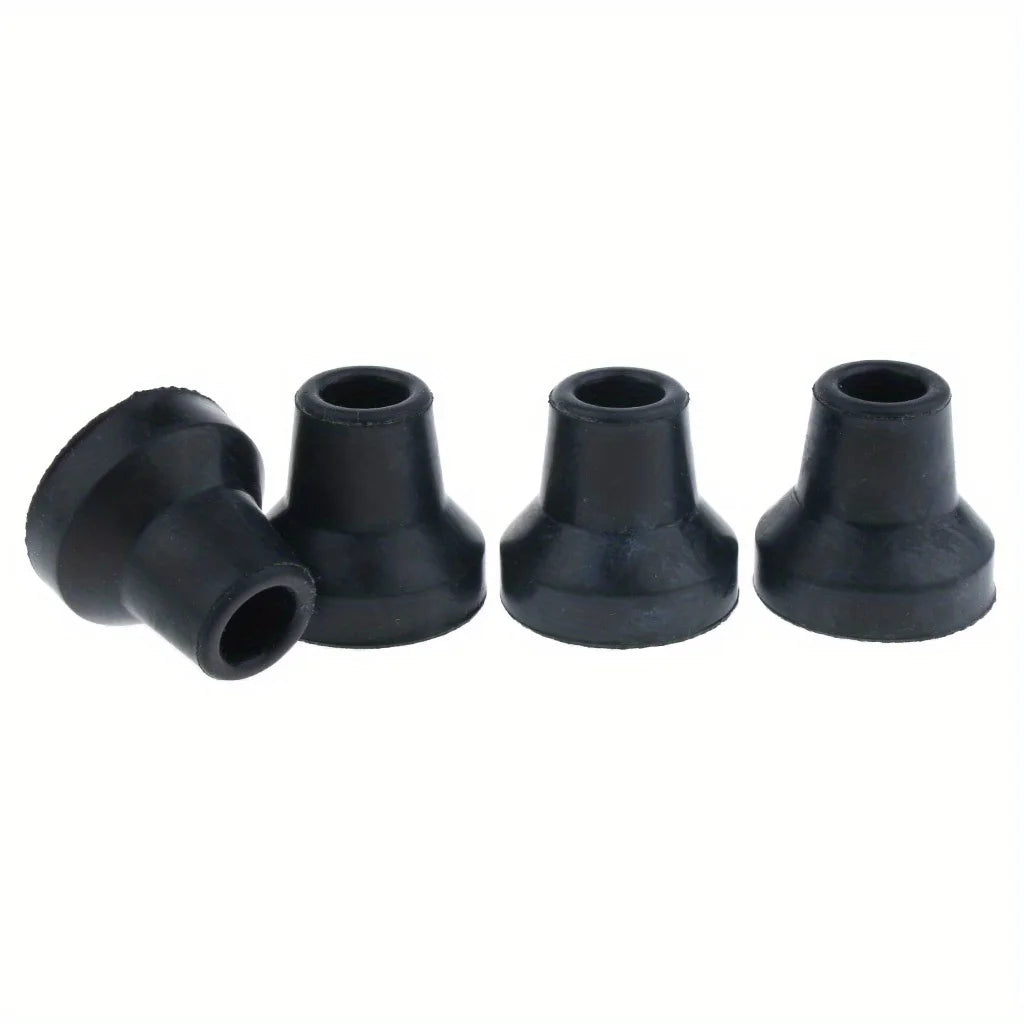 Rubber Cane and Crutch Tips, Set of 4