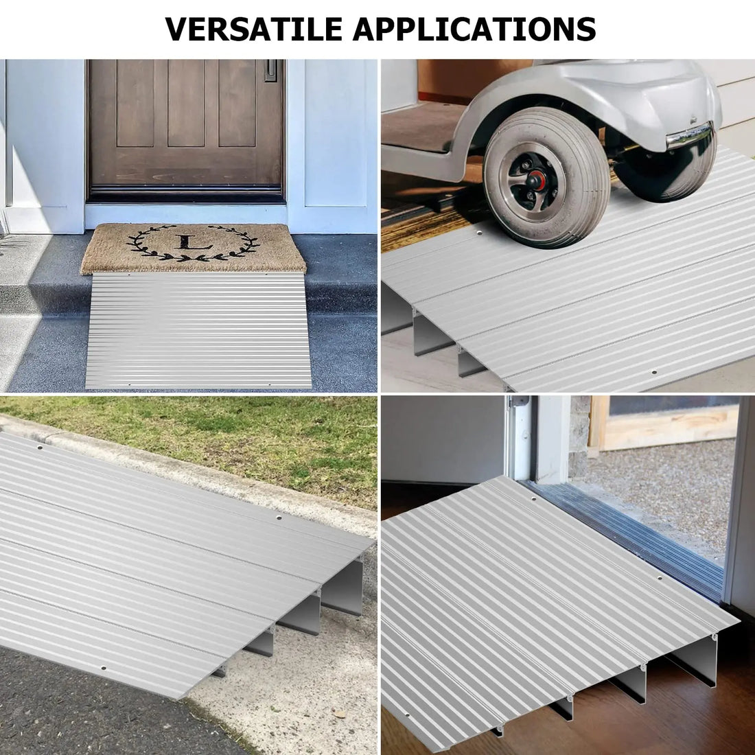 Aluminum Wheelchair Doorway Threshold Ramp