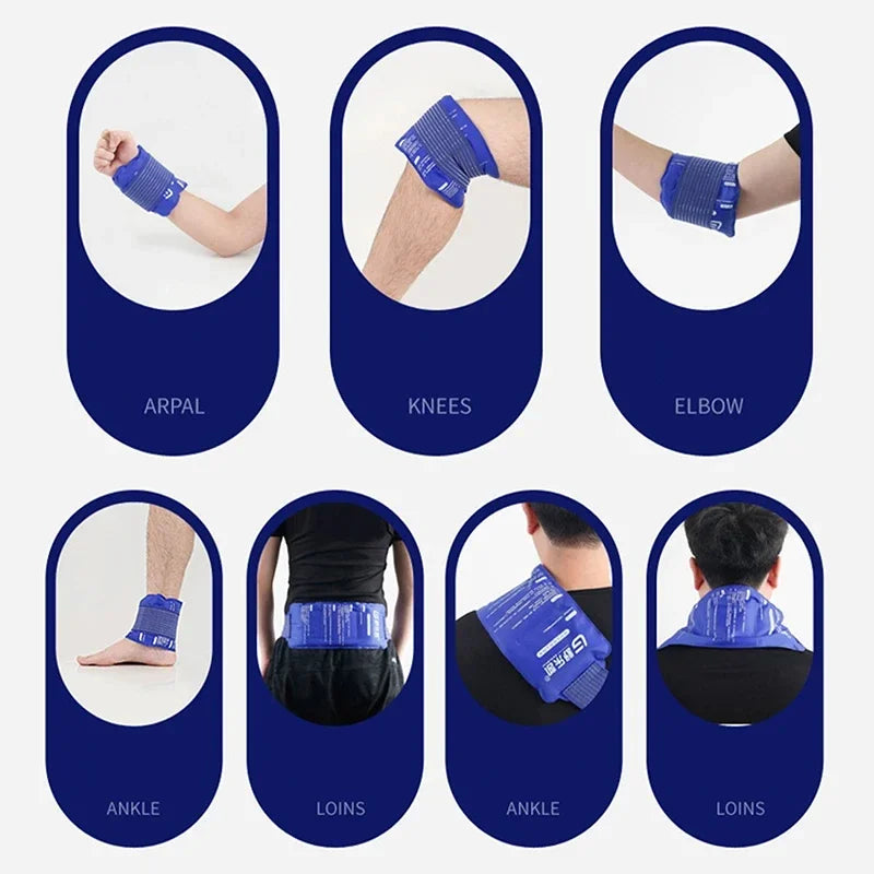 Reusable Hot and Cold Gel Pack with Strap