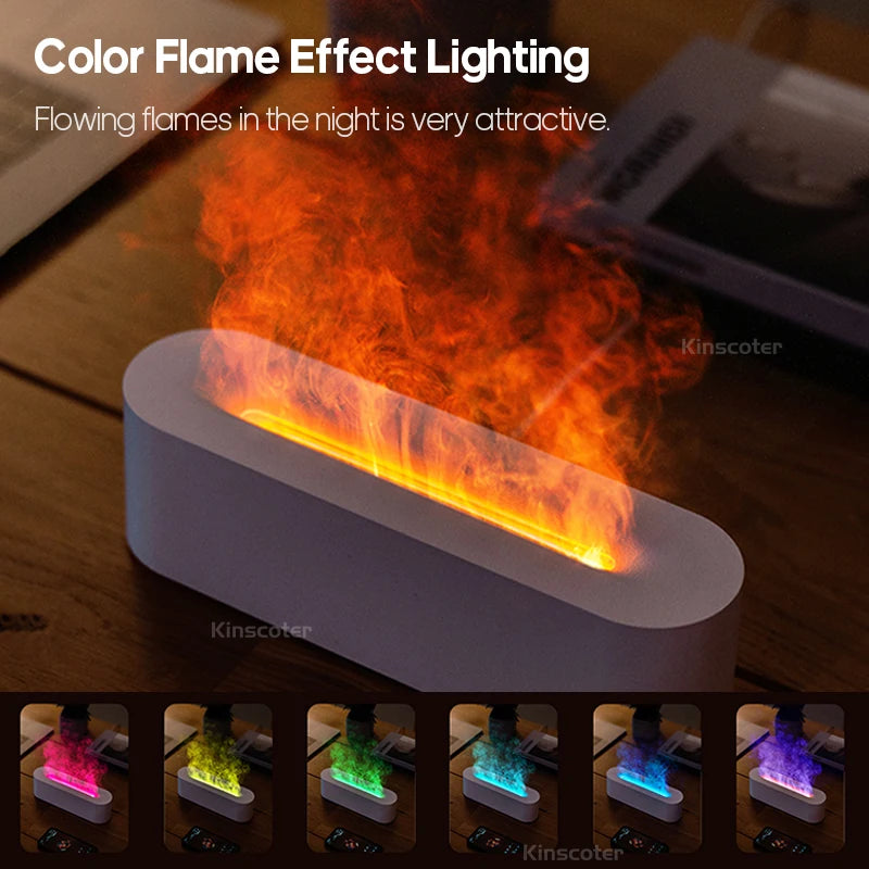 Fireplace Flame Cool Mist Diffuser, 150 ml