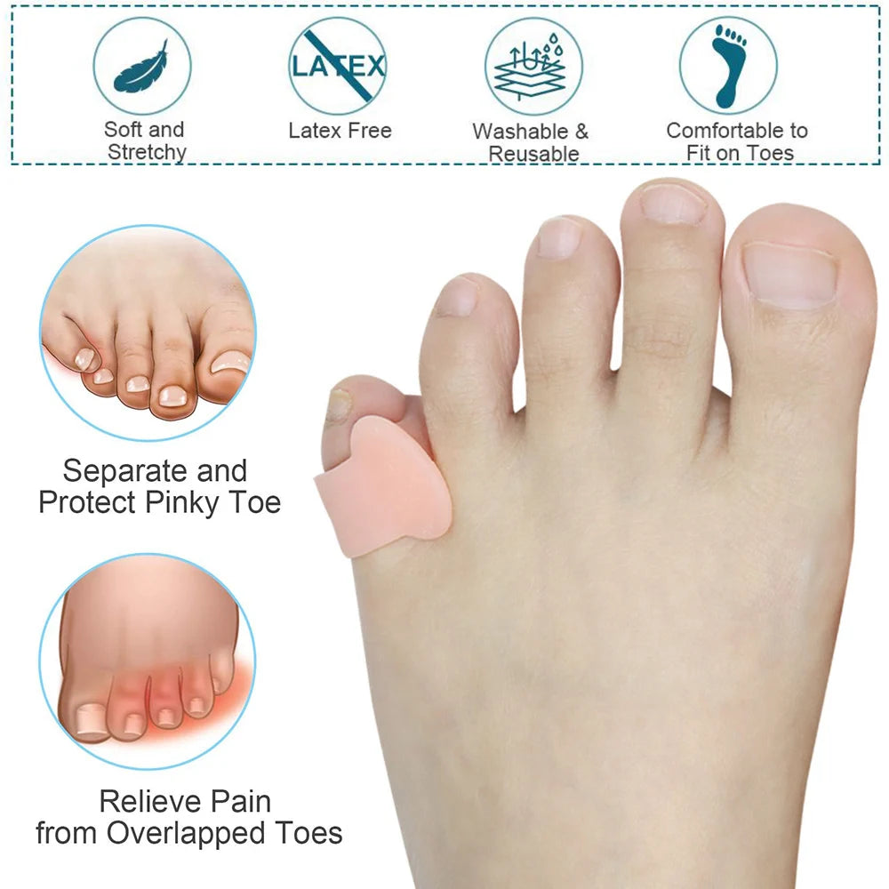 Rubber Toe Separators for Rubbing and Pressure