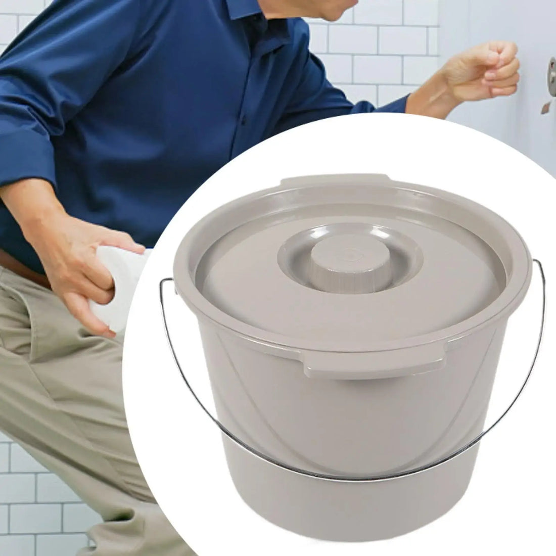 Portable Toilet Bucket with Lid
