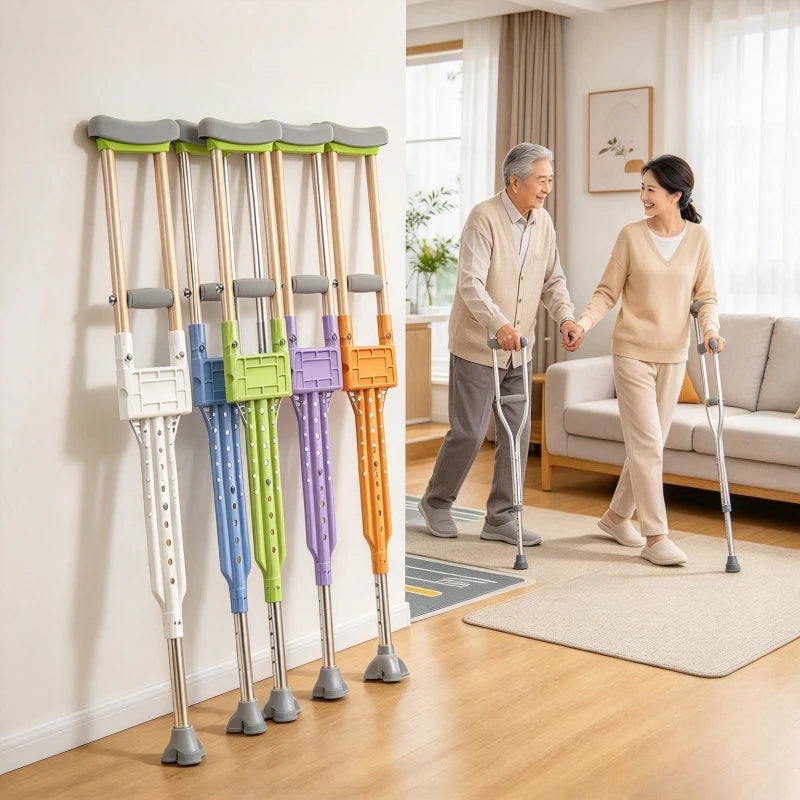 Adjustable Aluminum Underarm Crutches