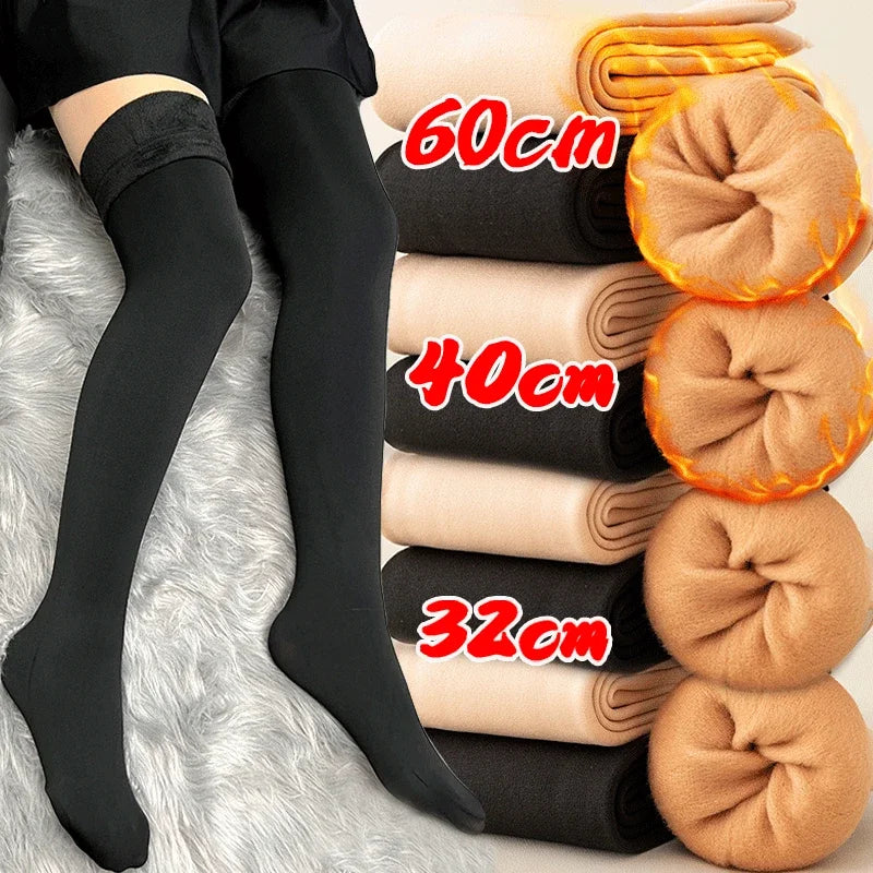 Warm Over-the-Knee Socks, Two-Piece Set