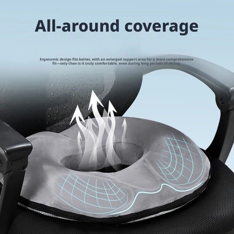 Round Memory Foam Seat Cushion for Office or Car