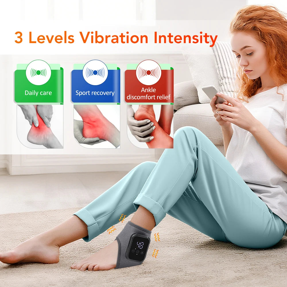 Cordless Heated Ankle Brace with 3 Heat Levels