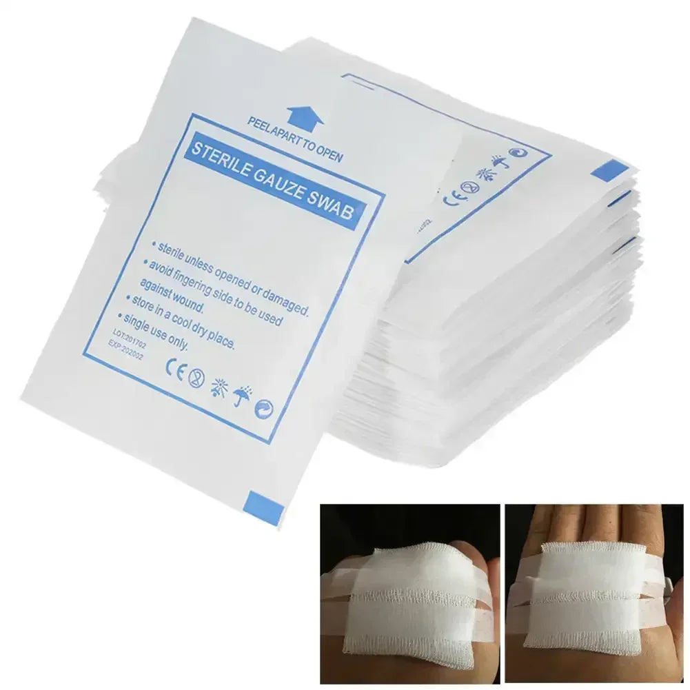 20-Piece 8-Layer Sterile Cotton Gauze Pads