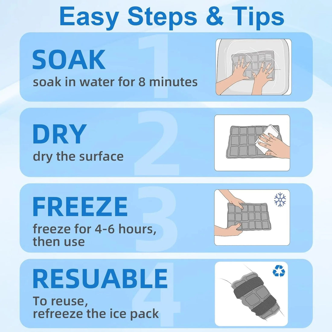 Reusable Hot and Cold Knee Therapy Wrap