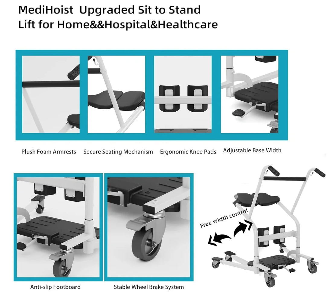Stand Assist Sit-to-Stand Transfer Lift 150 kg