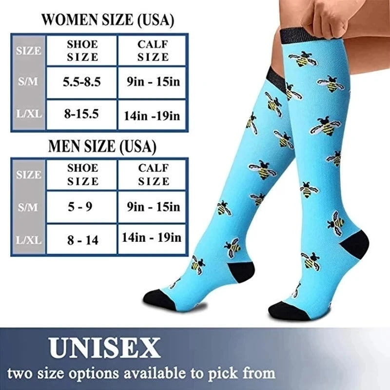 Knee-High Compression Socks 20–30 mmHg