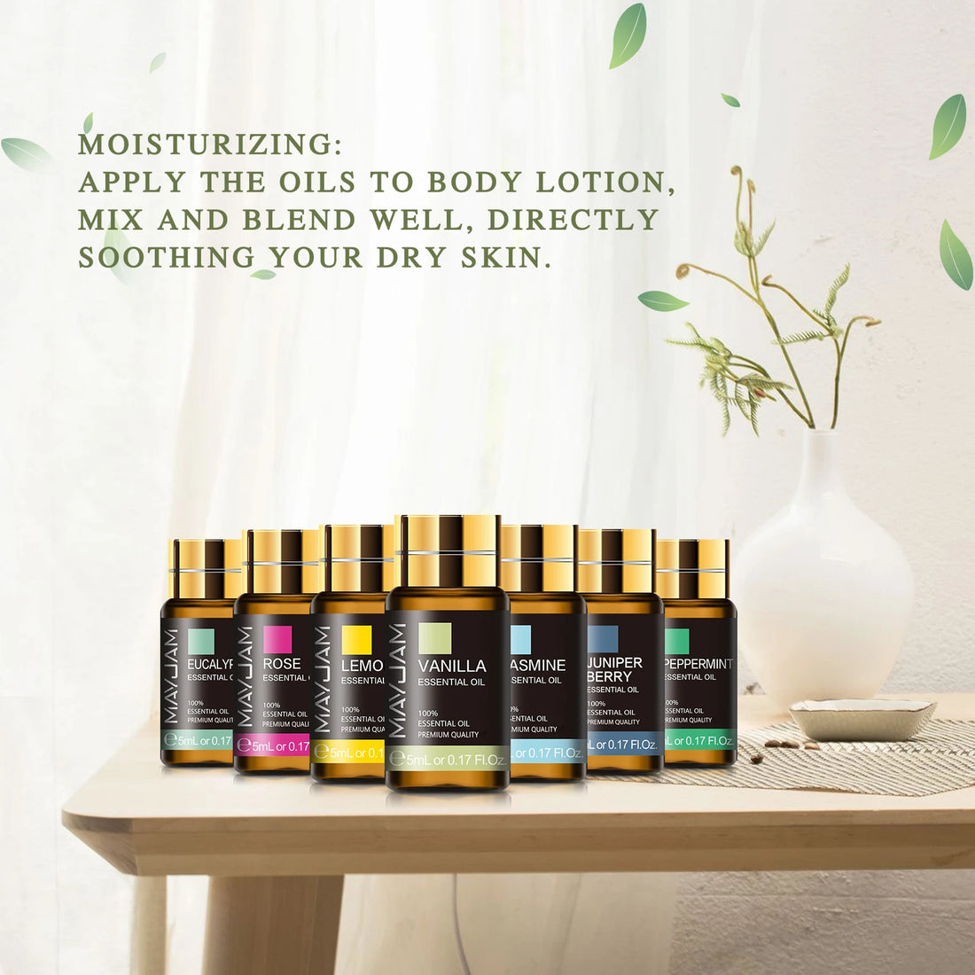 28-Piece Essential Oil Set for Humidifiers and Diffusers