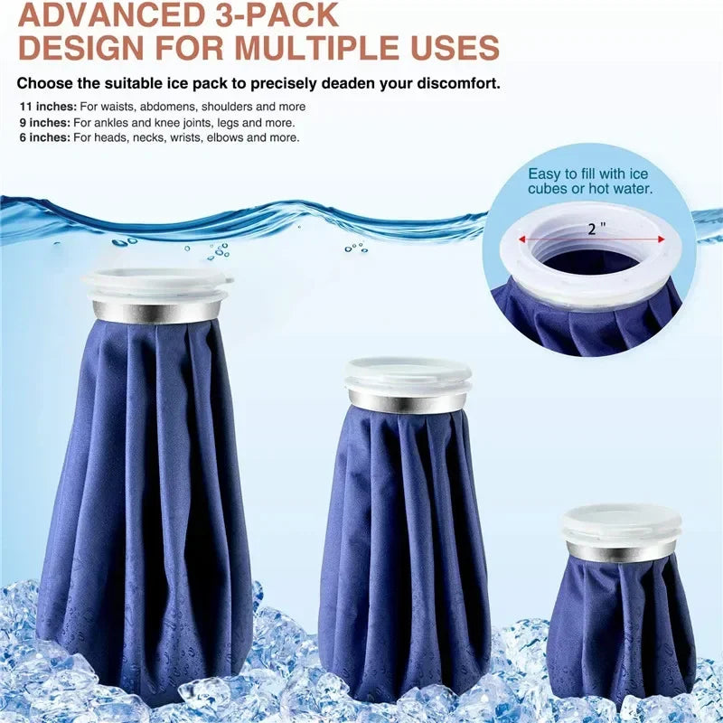 Reusable Hot and Cold Pack with Elastic Wrap