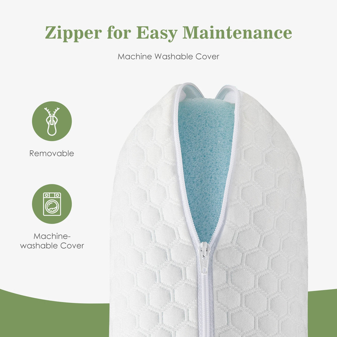 2-Piece Memory Foam Neck Pillow Set