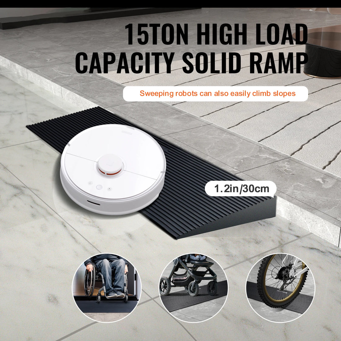 1.2-Inch Cuttable Threshold Ramp