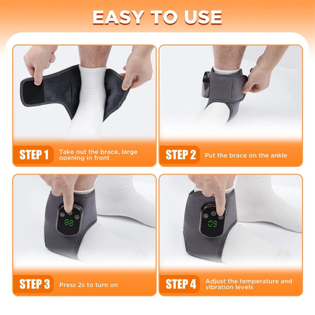 Rechargeable Heated Ankle Brace