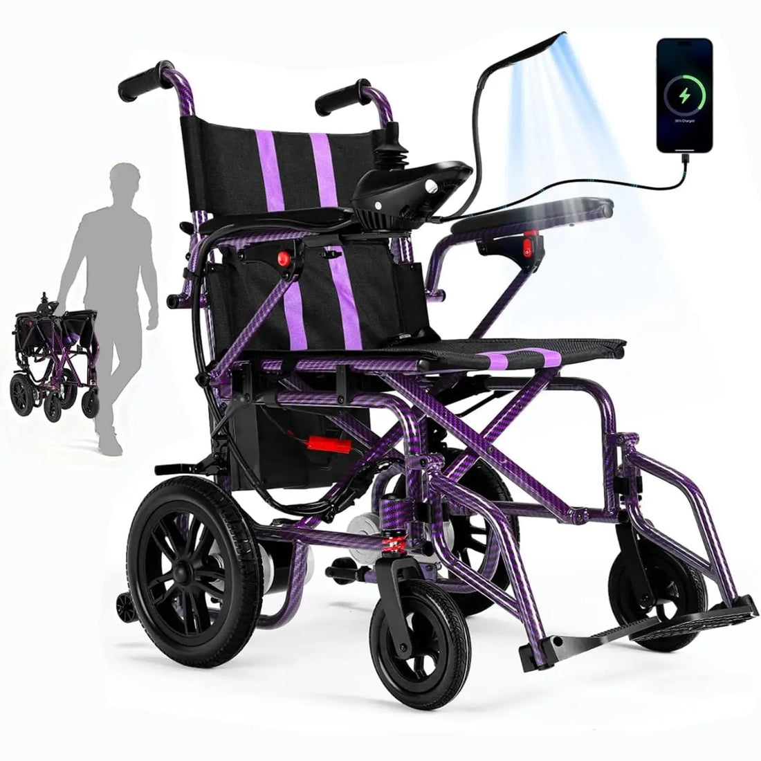 Foldable Aluminium Alloy Manual Wheelchair for Children