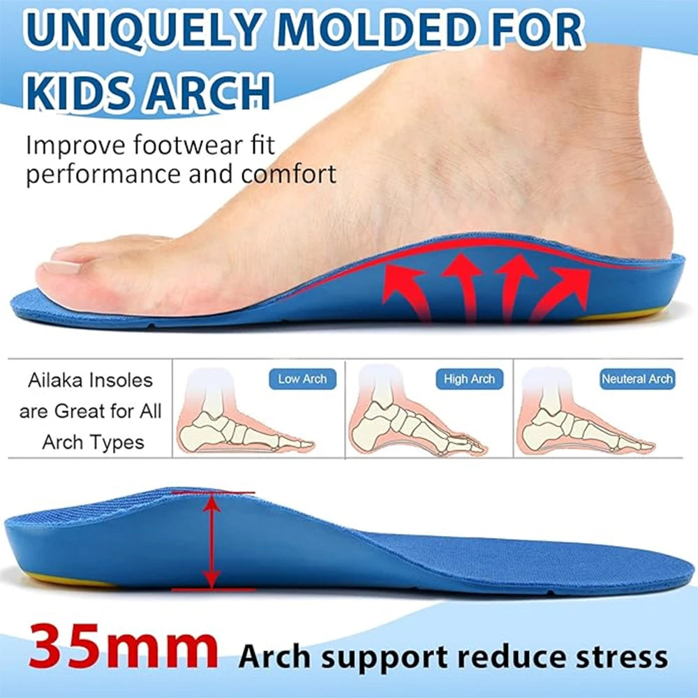 Kids Arch Support Insoles for Everyday Shoes