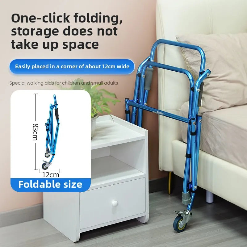 Foldable Four-Wheeled Walker for Children
