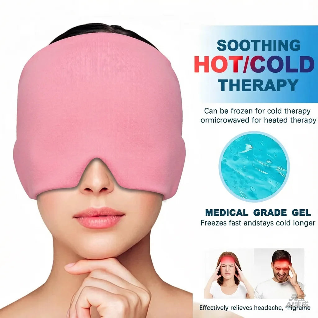 Reusable 3D Gel Ice Head Wrap
