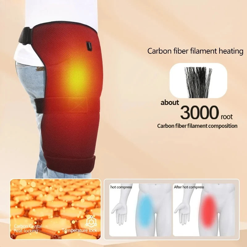 Heated Hip Wrap with Vibration Massager