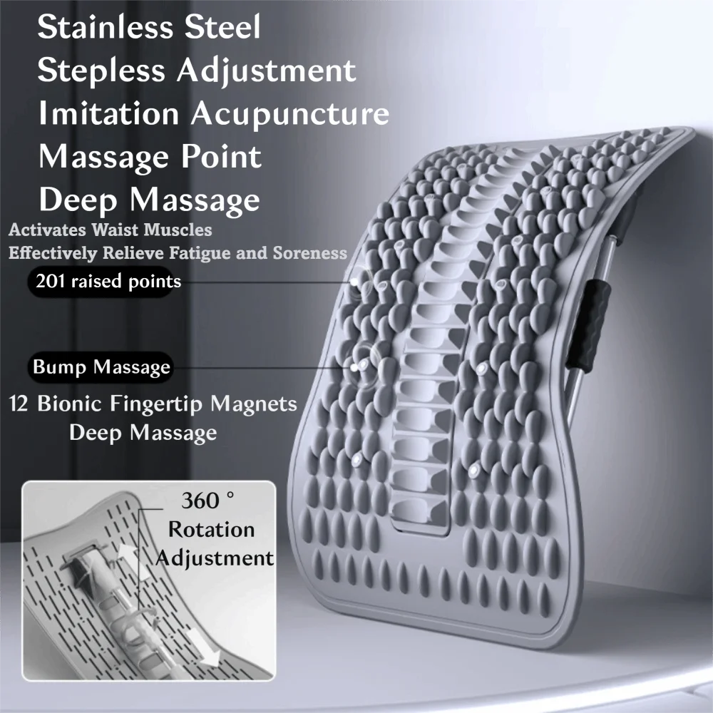 Handheld R-Shaped Back Stretcher with 12 Magnets