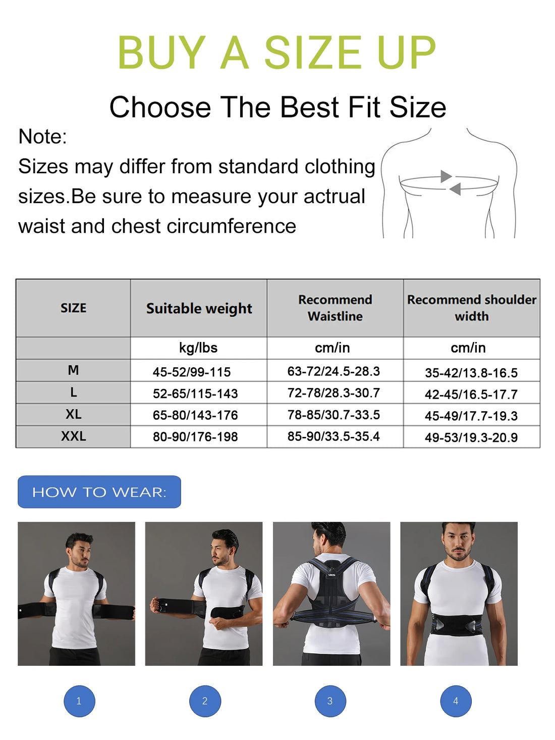 Adjustable Back Support Posture Corrector