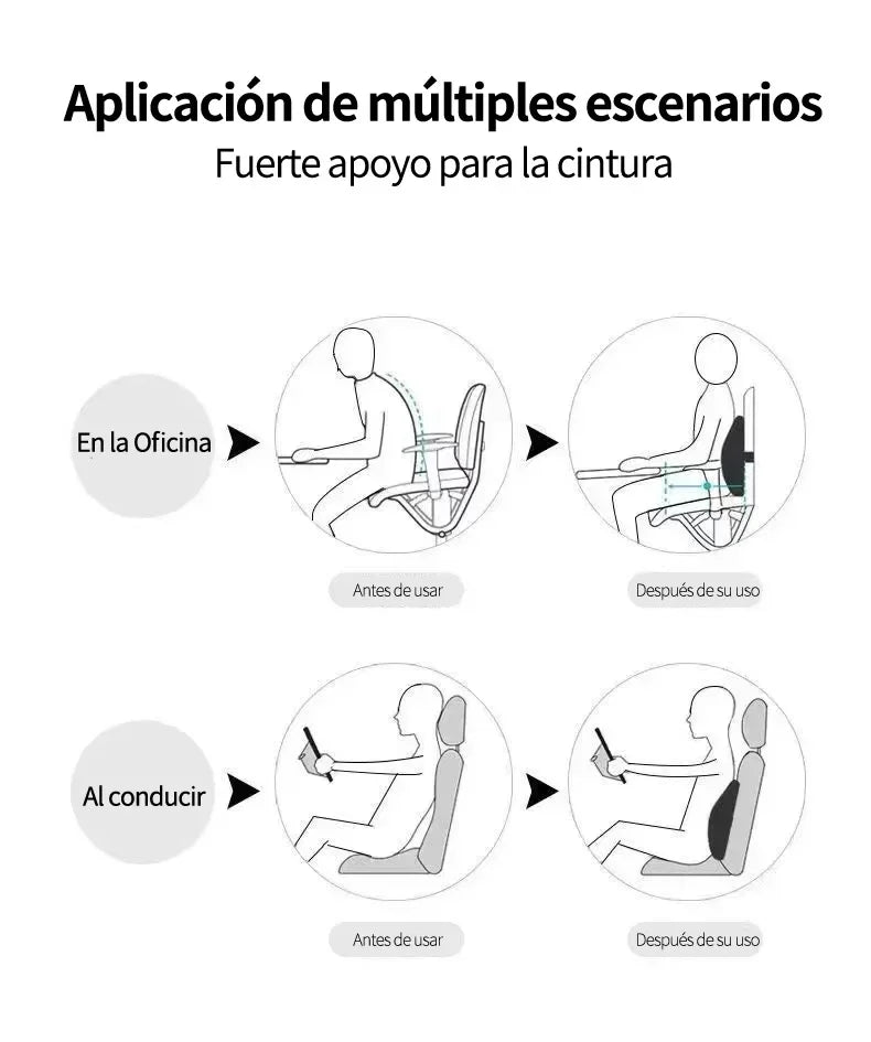 Memory Foam Lumbar Cushion for Chairs