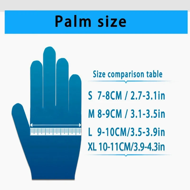 Disposable White Nitrile Gloves, Latex-Free