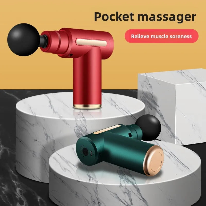 Rechargeable Mini Massage Gun with LCD Display