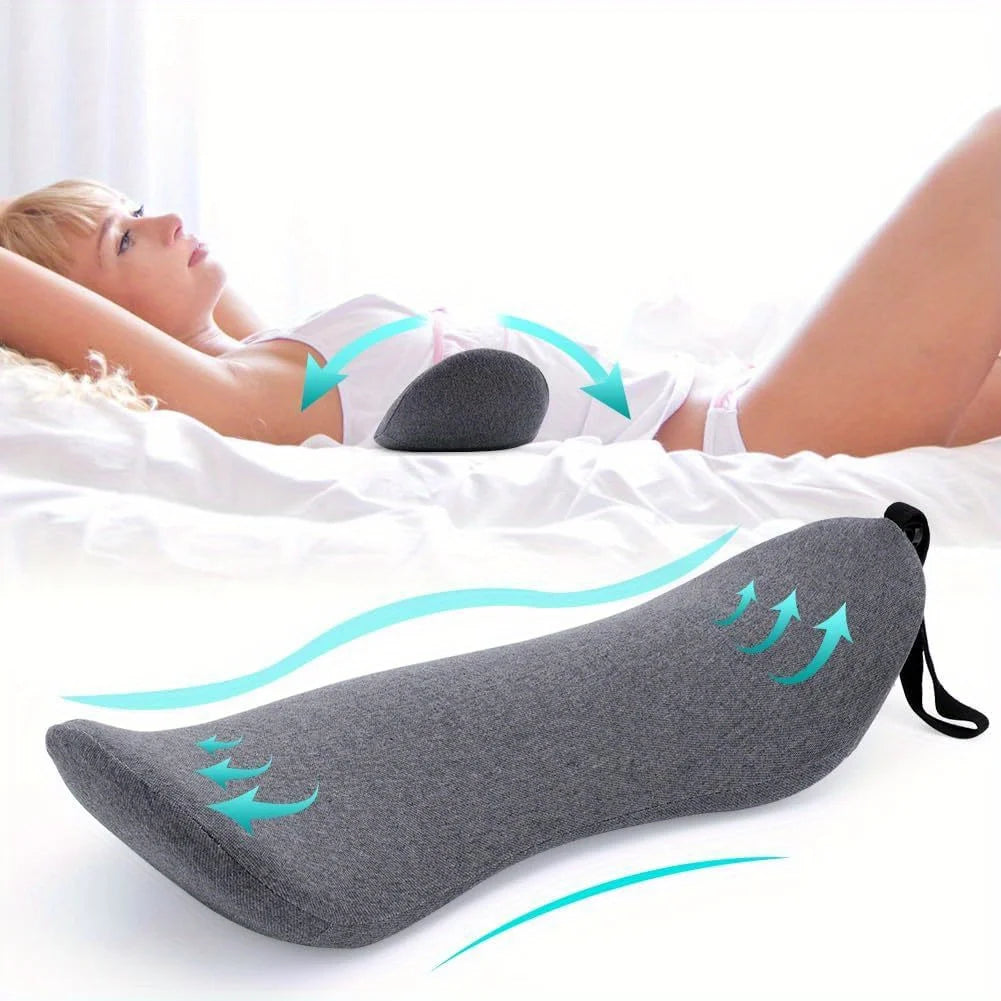 Memory Foam Lumbar Pillow for Lower Back Support