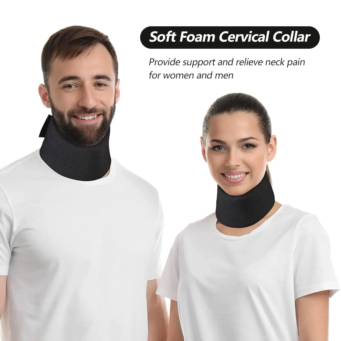 Soft Adjustable Neck Brace, Cervical Collar for Sleeping