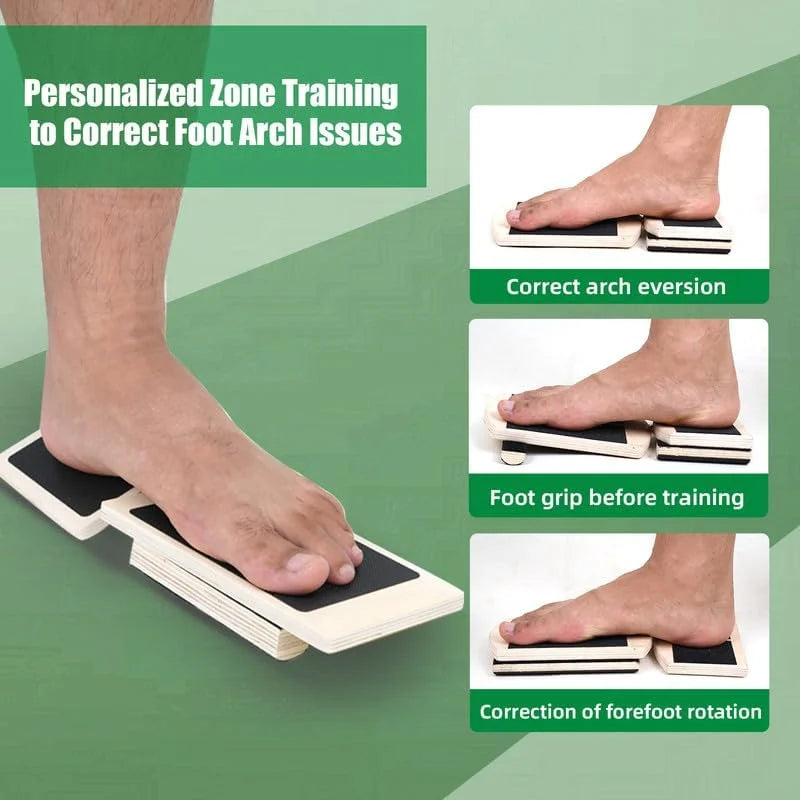 Wooden Single-Leg Ankle Balance Board
