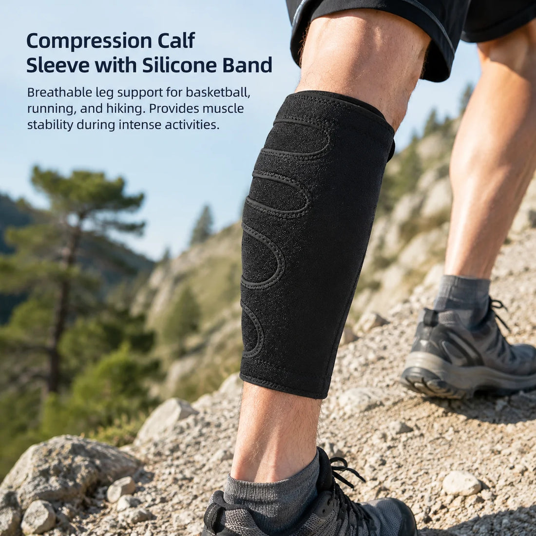 Breathable Calf Compression Sleeves – Pair