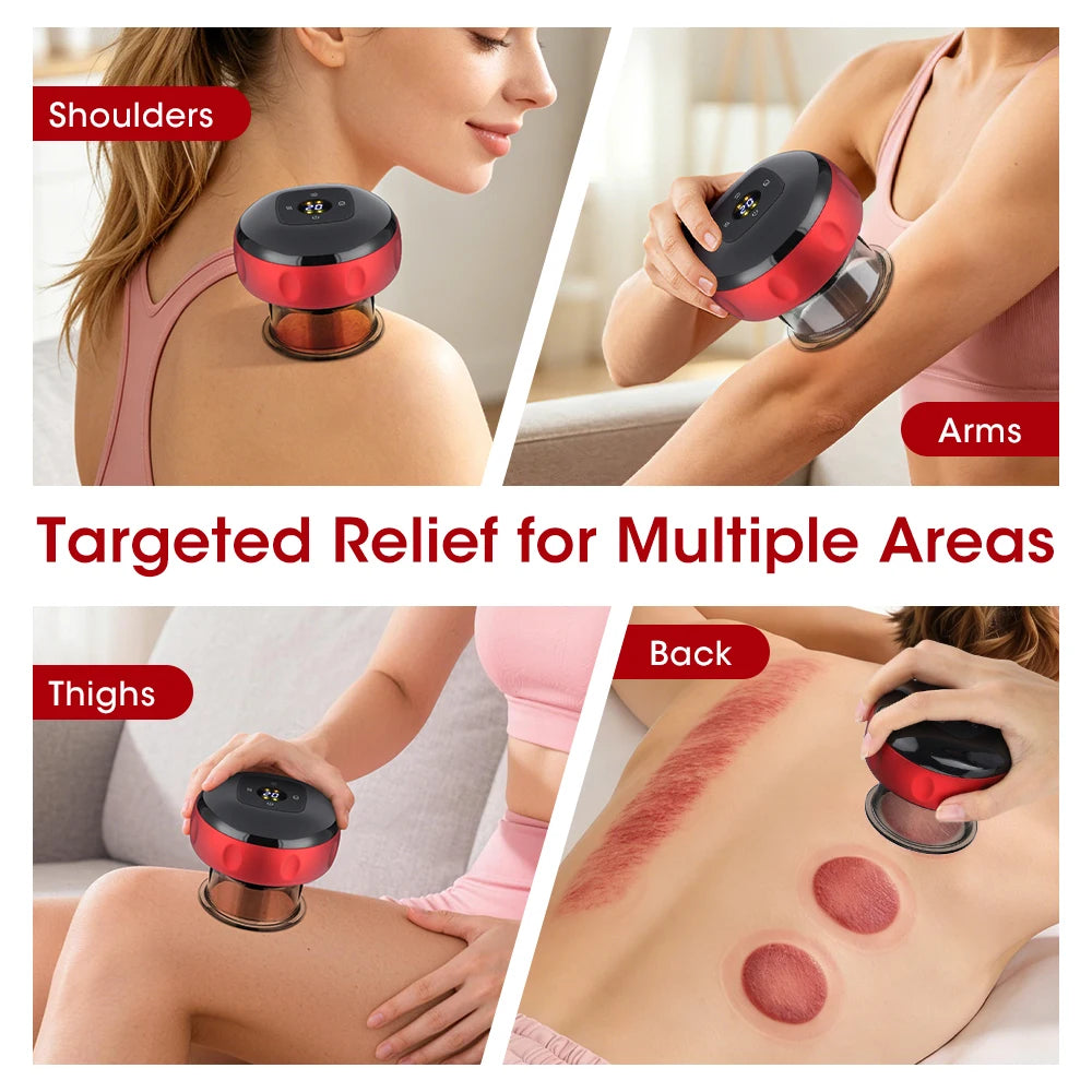 Electric Vacuum Cupping Massager with Heating