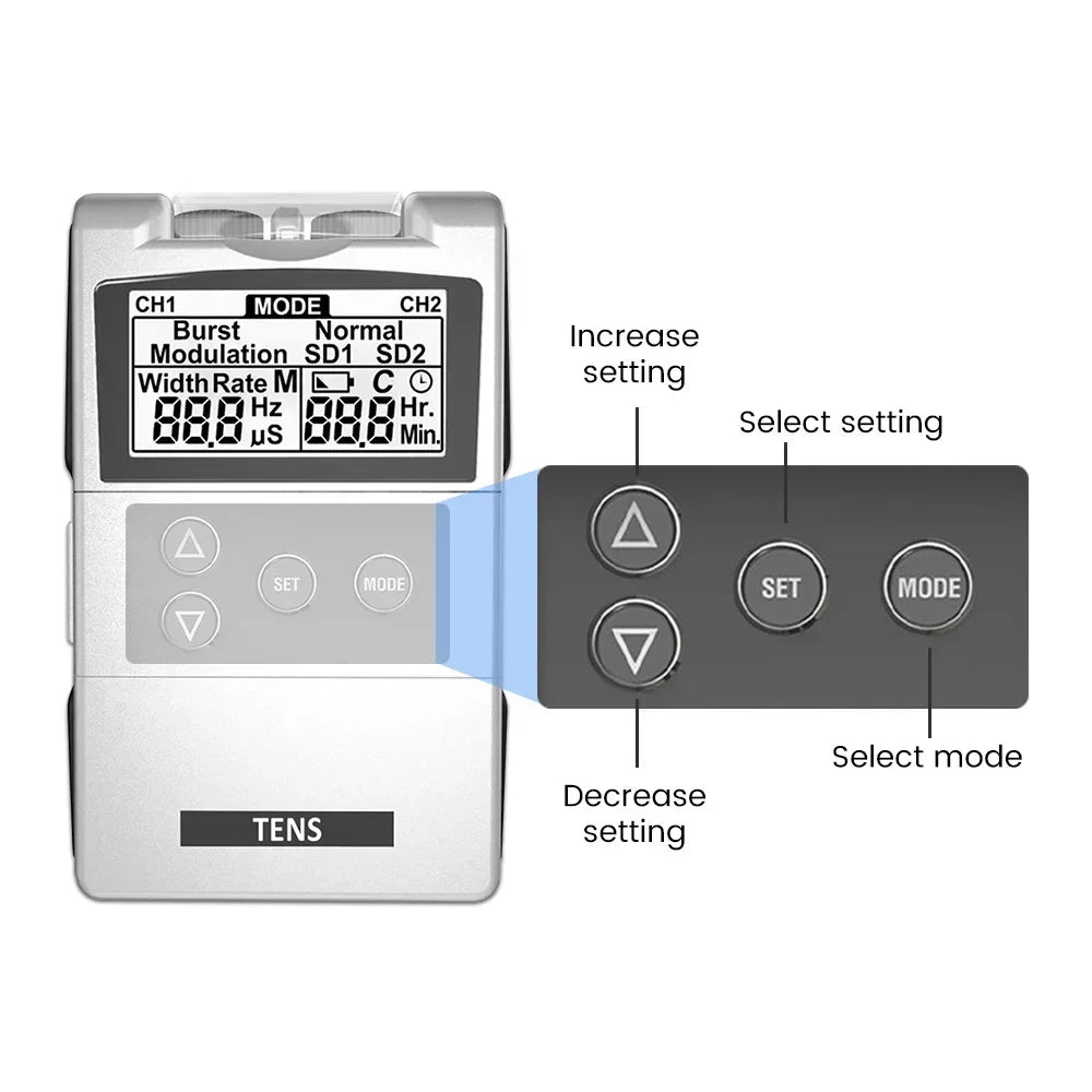 Portable EMS TENS Muscle Stimulator