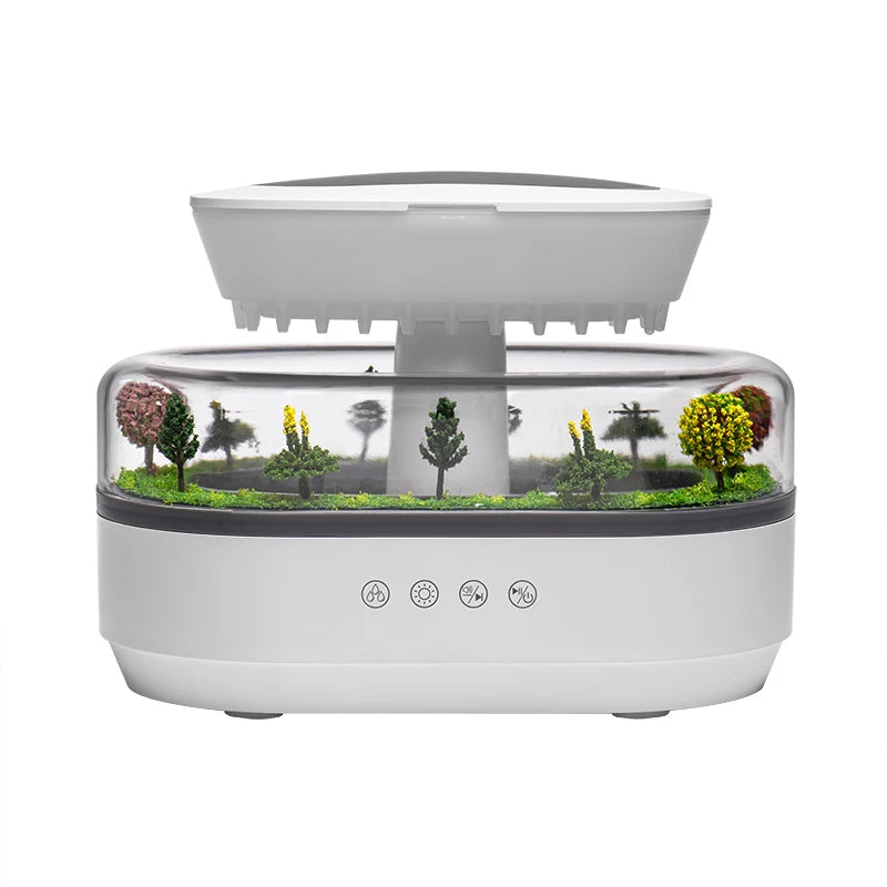 Raindrop Ultrasonic Humidifier and Oil Diffuser with Light