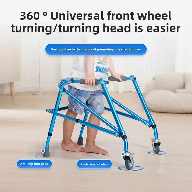 Foldable Four-Wheeled Walker for Children