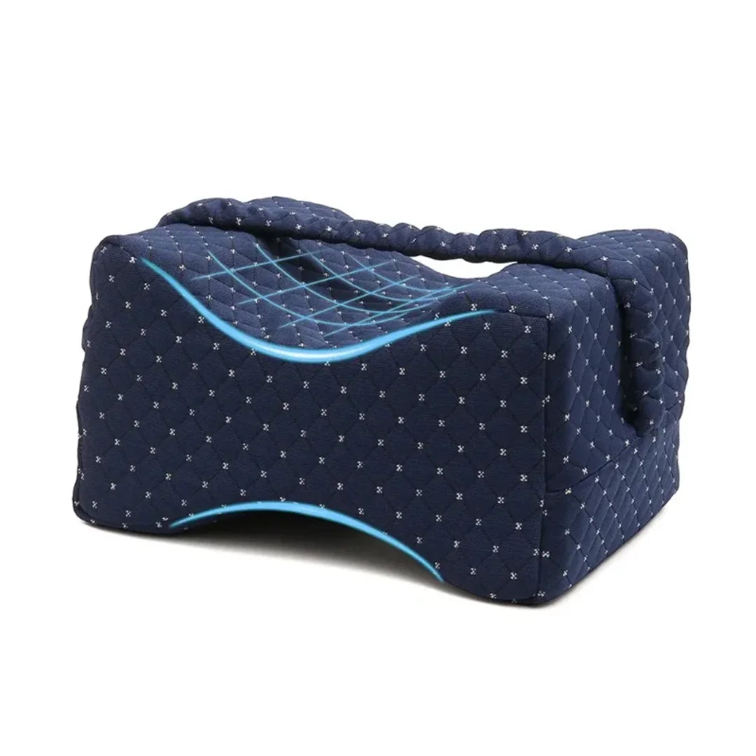 Memory Foam Knee Pillow with Straps