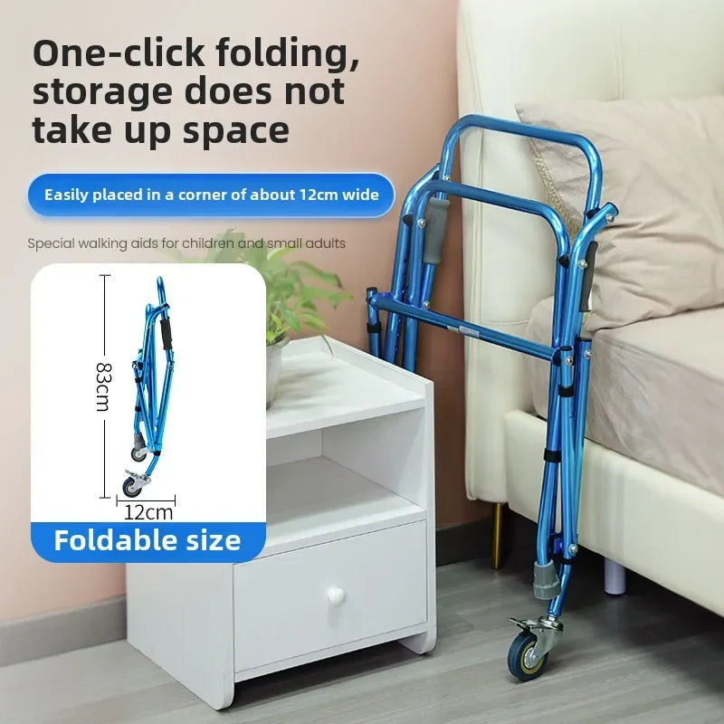Foldable Four-Wheel Walker for Children