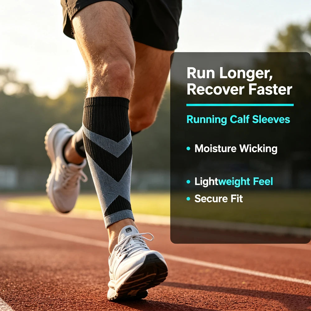 Calf Compression Sleeves for Running and Standing
