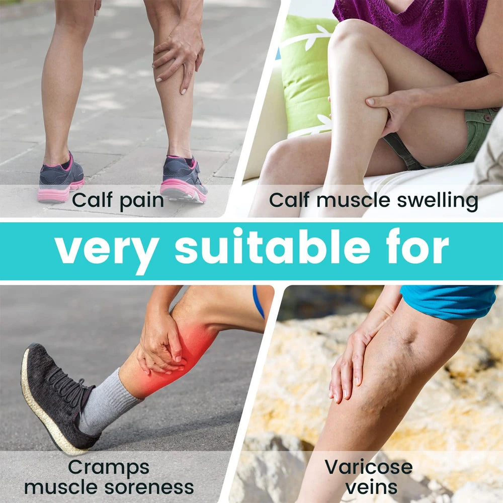 Calf Compression Sleeve with Adjustable Velcro Wrap