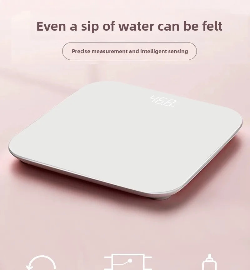 Electronic Bathroom Scale, Type-C Charging, 180 kg