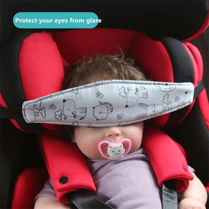 Baby Car Seat Head Support with Fastening Belt