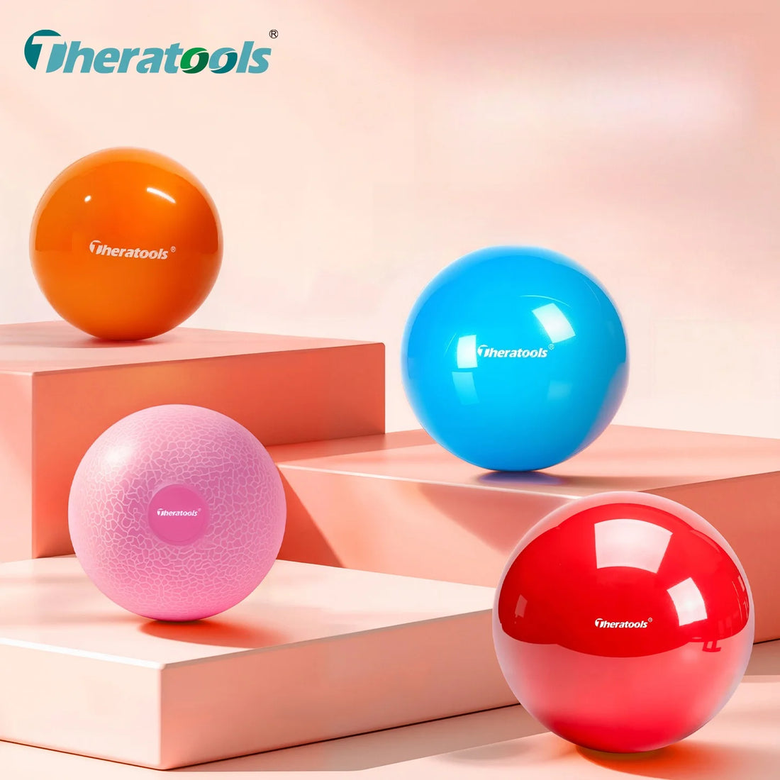 Fascia Ball for Muscle Release, Smooth Pilates Ball in Several Colours