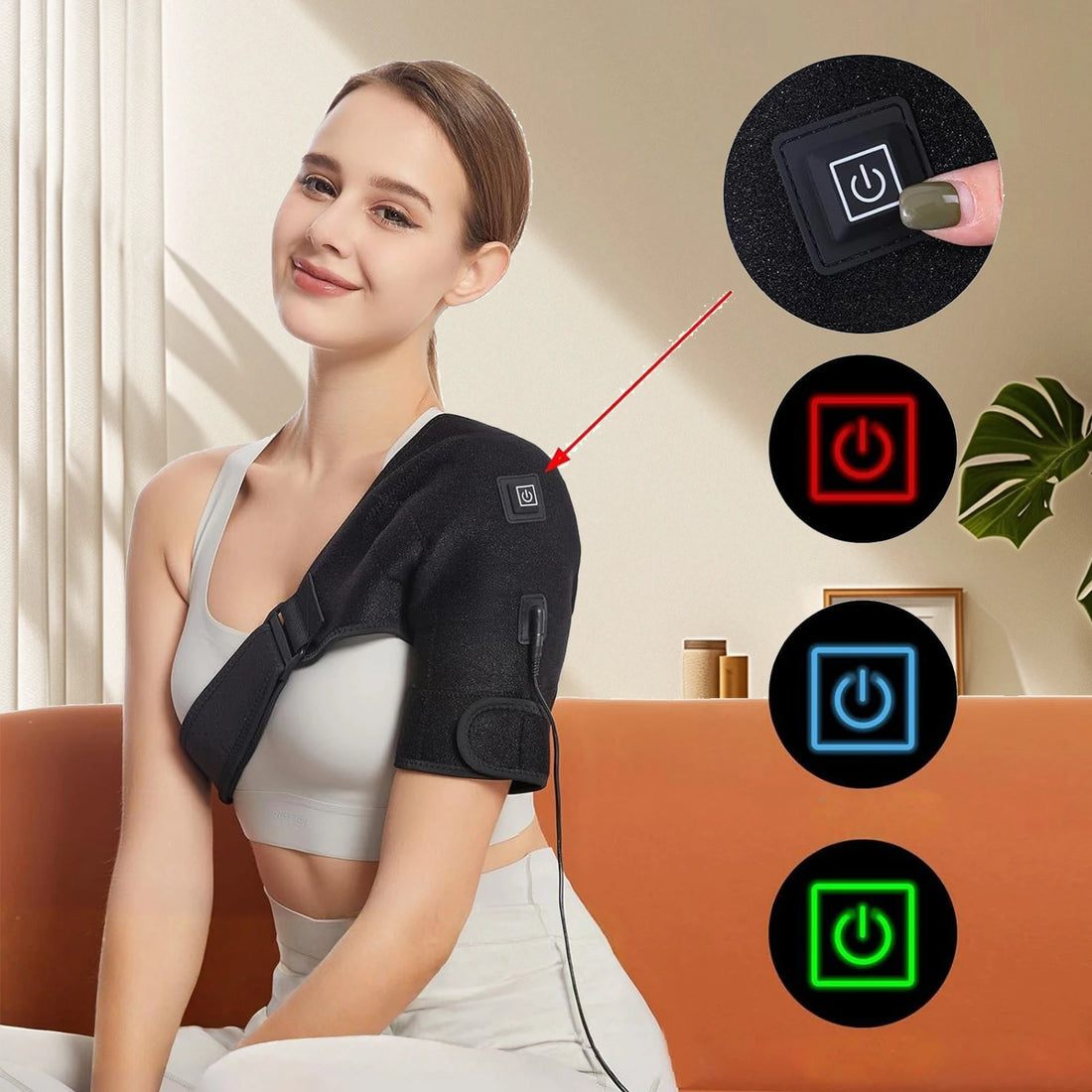 Heated Shoulder Wrap with 3 Heat Levels