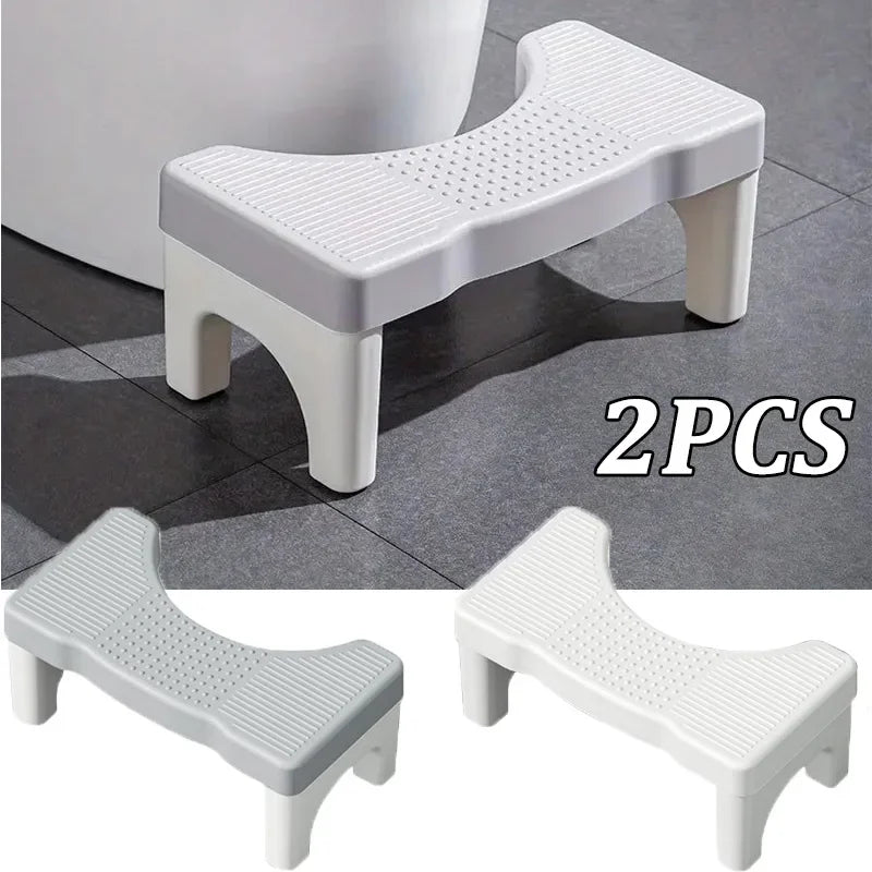 2-in-1 Bathroom Toilet Foot Stool