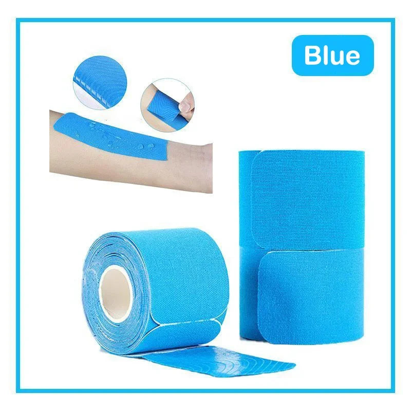 Pre-Cut Elastic Exercise Tape, 5 cm x 5 m